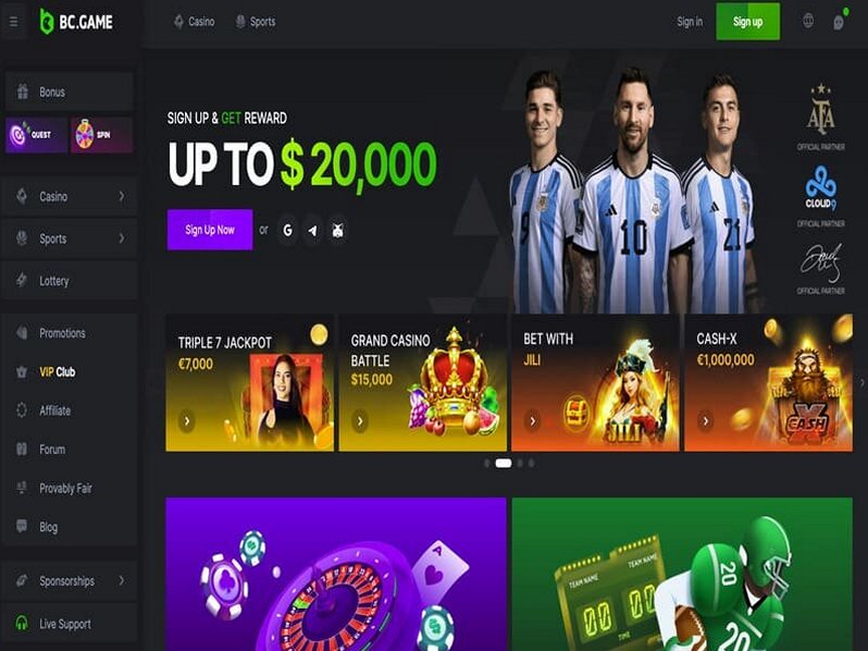 BC.Game Home Page