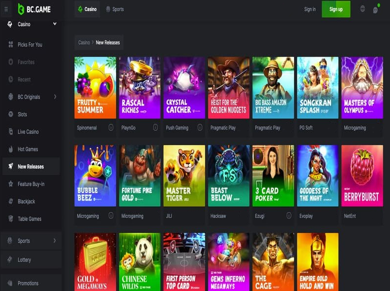 New Games at Bcgame Casino